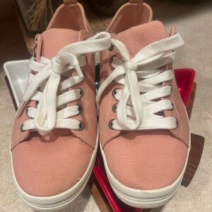 Calvin Klein Pink Canvas Sneakers